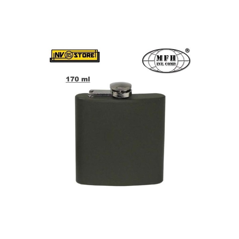 Fiaschetta Flask DeLuxe MFH Acciaio OD 170ml 6oz Ermetica Portaliquori Whisky
