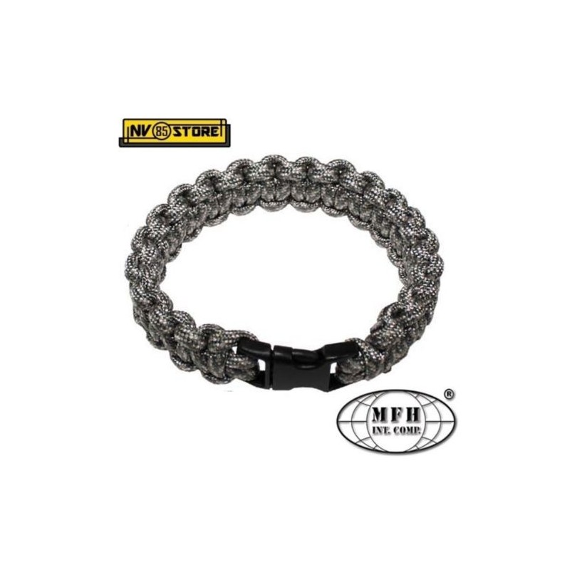 Bracciale Braccialetto PARACORD MFH 1,9 cm Treccia Lunghezza 21, 23, 25 cm AT US