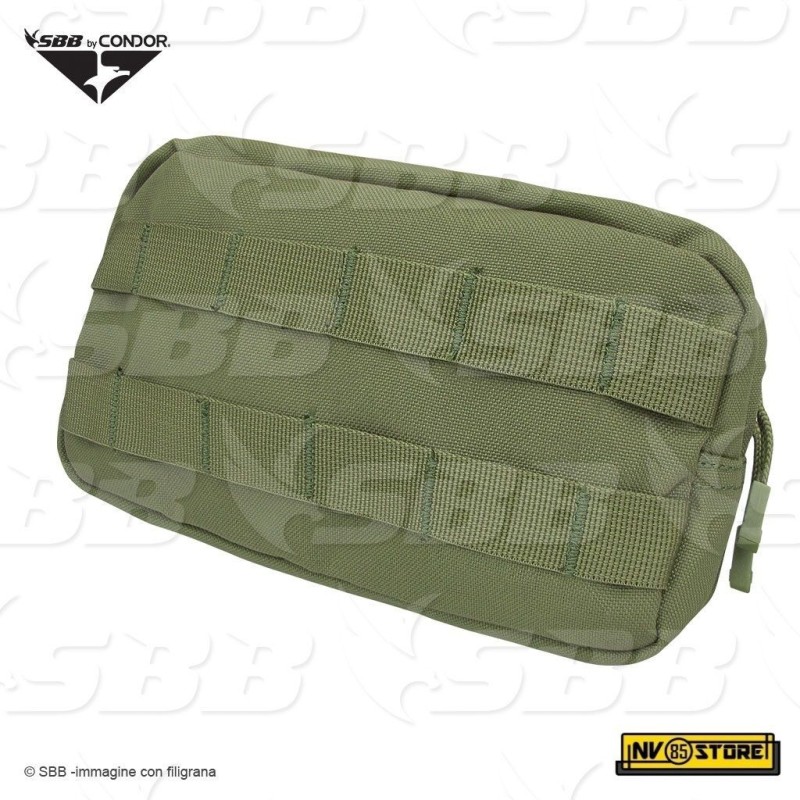 Borsa Tasca Utility CONDOR sistema MOLLE Nylon 1000D per Gilet Tattico SOFTAIR O