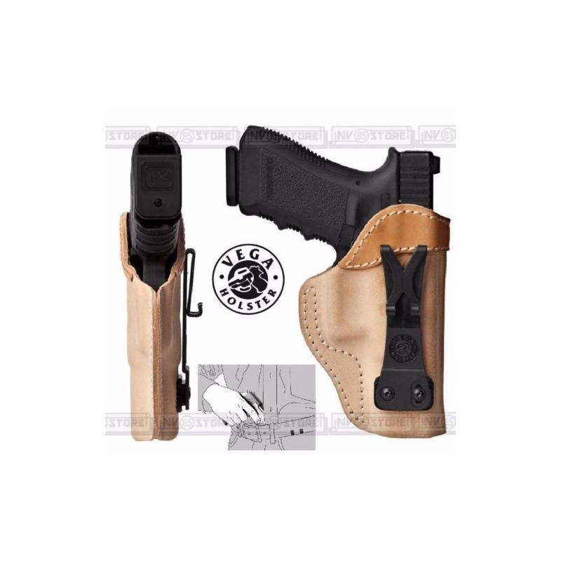 Fondina Interna VEGA HOLSTER UC1 per Uso Interno Beretta 92 e 98 in VERA PELLE