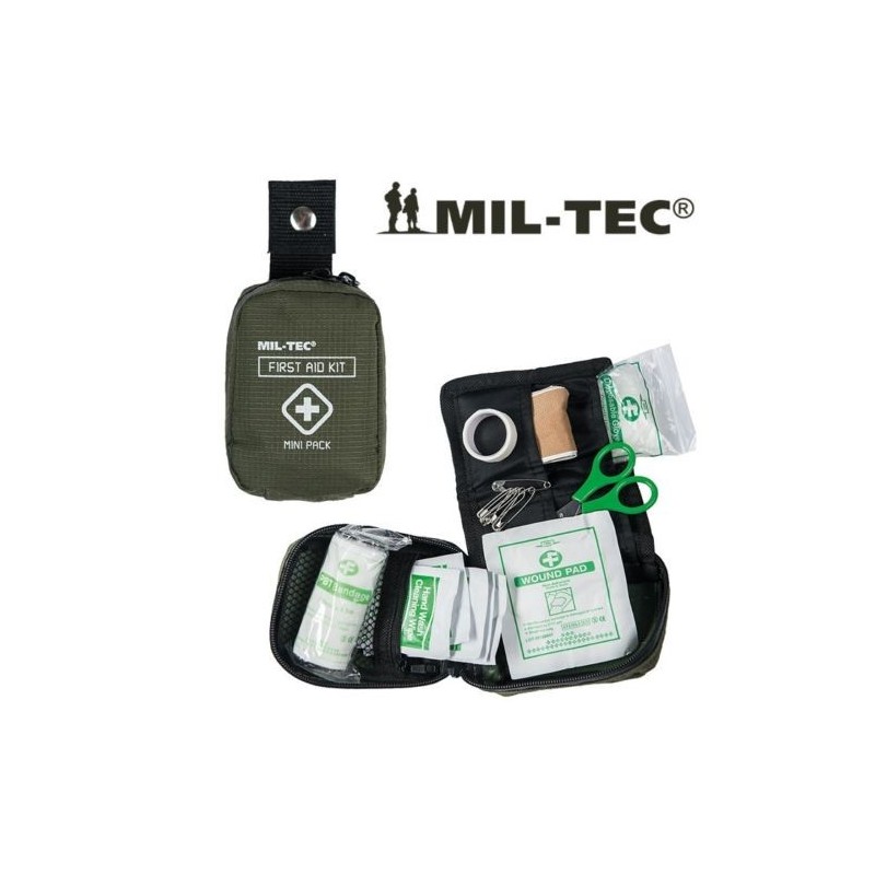 FIRST AID KIT PRIMO SOCCORSO EMERGENZA MIL-TEC TASCA PRONTO SOCCORSO SMALL RP OD