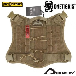 Pettorina Cani K9 OneTigris Militare Sistema MOLLE Cordura 1000D Clip D-flex CY