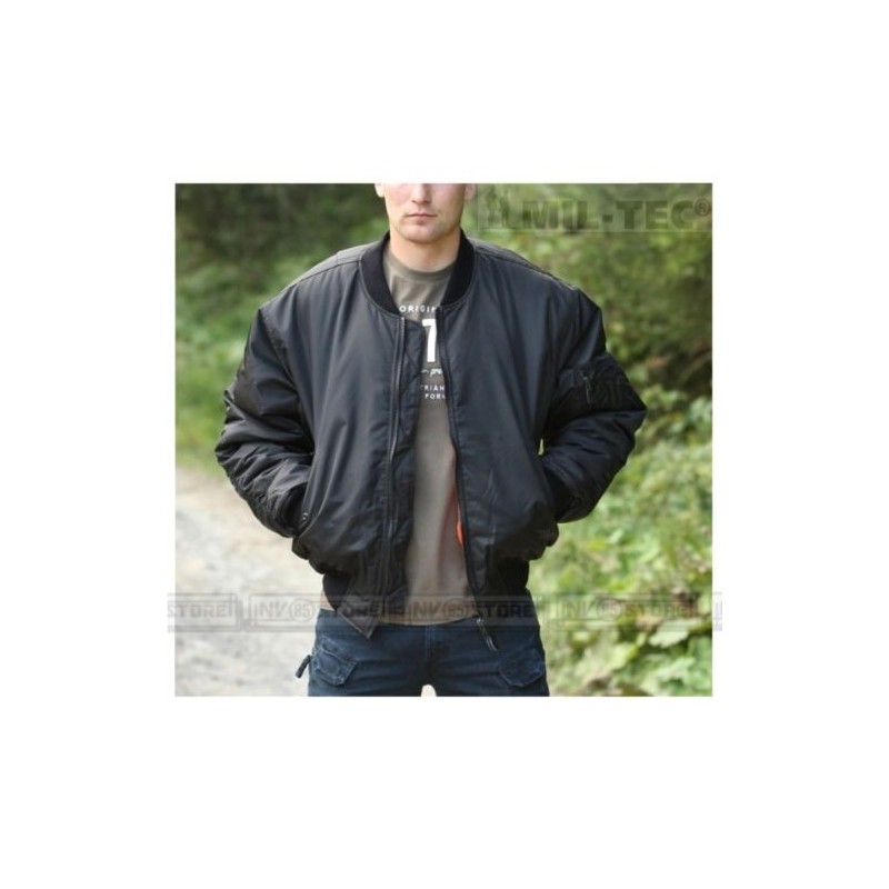 Bomber Alpha MA1 MILTEC TEESAR Nylon 100% Flight Jacket REVERS Pilota Aviatore B