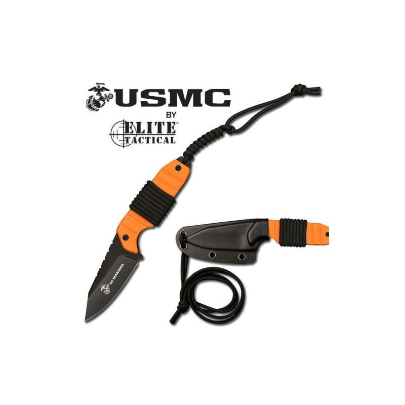 KNIFE COLTELLO DA CACCIA ELITE TACTICAL USMC 2O SURVIVOR SOPRAVVIVENZA SURVIVAL