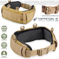 CINTURA VELCROGRIP BELT DEFCON 5 SENZA FIBBIE 38mm MILITARE SOFTAIR UNIFORMI OD