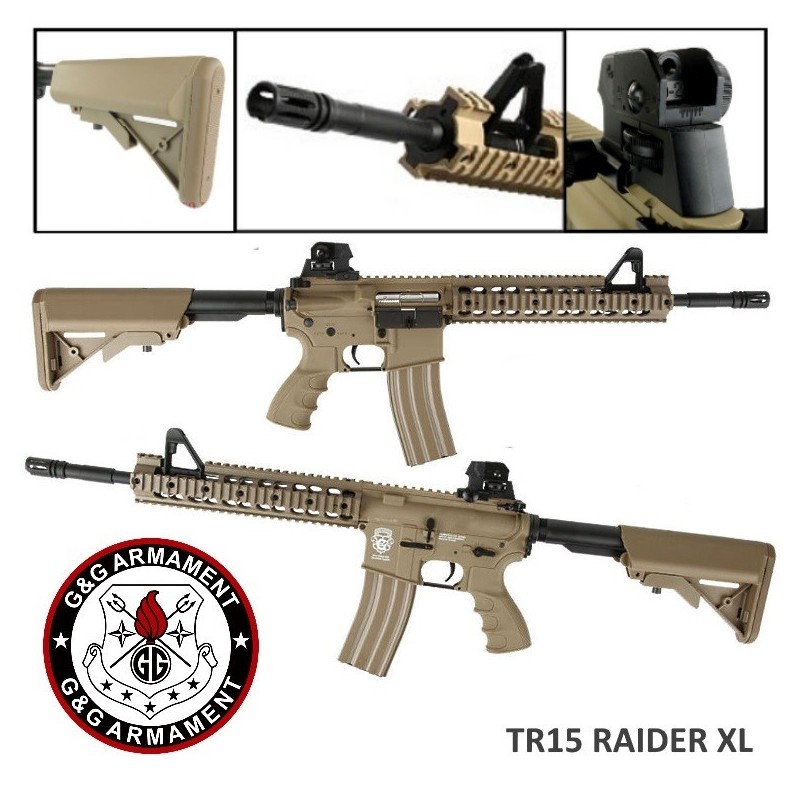 Fucile Elettrico G&G Armament TR15 Raider XL GG29SCB M4 Softair