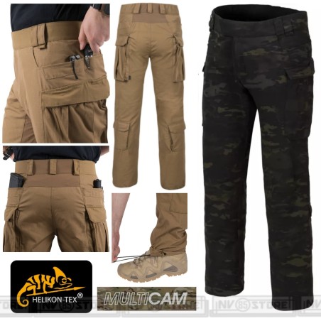 Pantaloni HELIKON-TEX MBDU Pants Tattici Militari Outdoor MULTICAM® BLACK