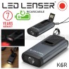 Mini Torcia Portachiavi LED LENSER Torch K6R RICARICABILE USB 400 Lumen 80 Metri