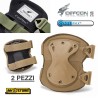 Ginocchiere Sagomate Ergonomiche DEFCON 5 per Uniformi Pantaloni Militari COYOTE